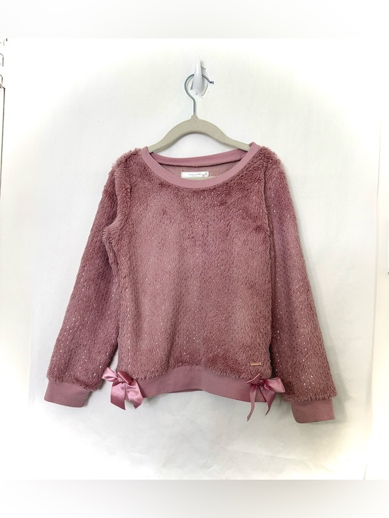 Tahari Other - TAHARI GIRL Mauve Fluffy Shirt with Bows